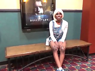 Step Daughter Flash Me Huge Natural Boobies Movie Theater